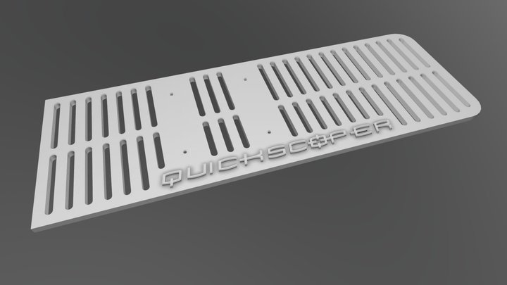 XFX R9 280 "Quickscoper" Backplate 3D Model
