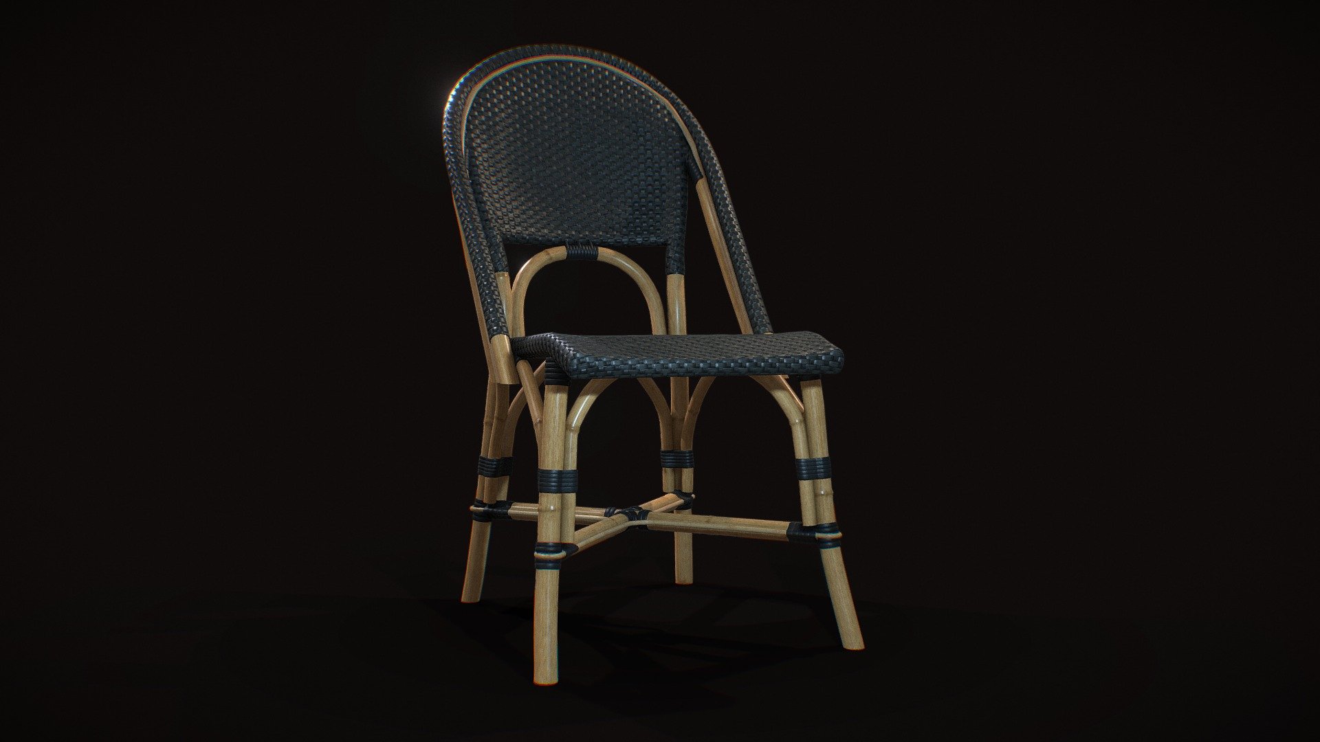 Riviera Dining Chair black - Buy Royalty Free 3D model by 3dJNCTN ...