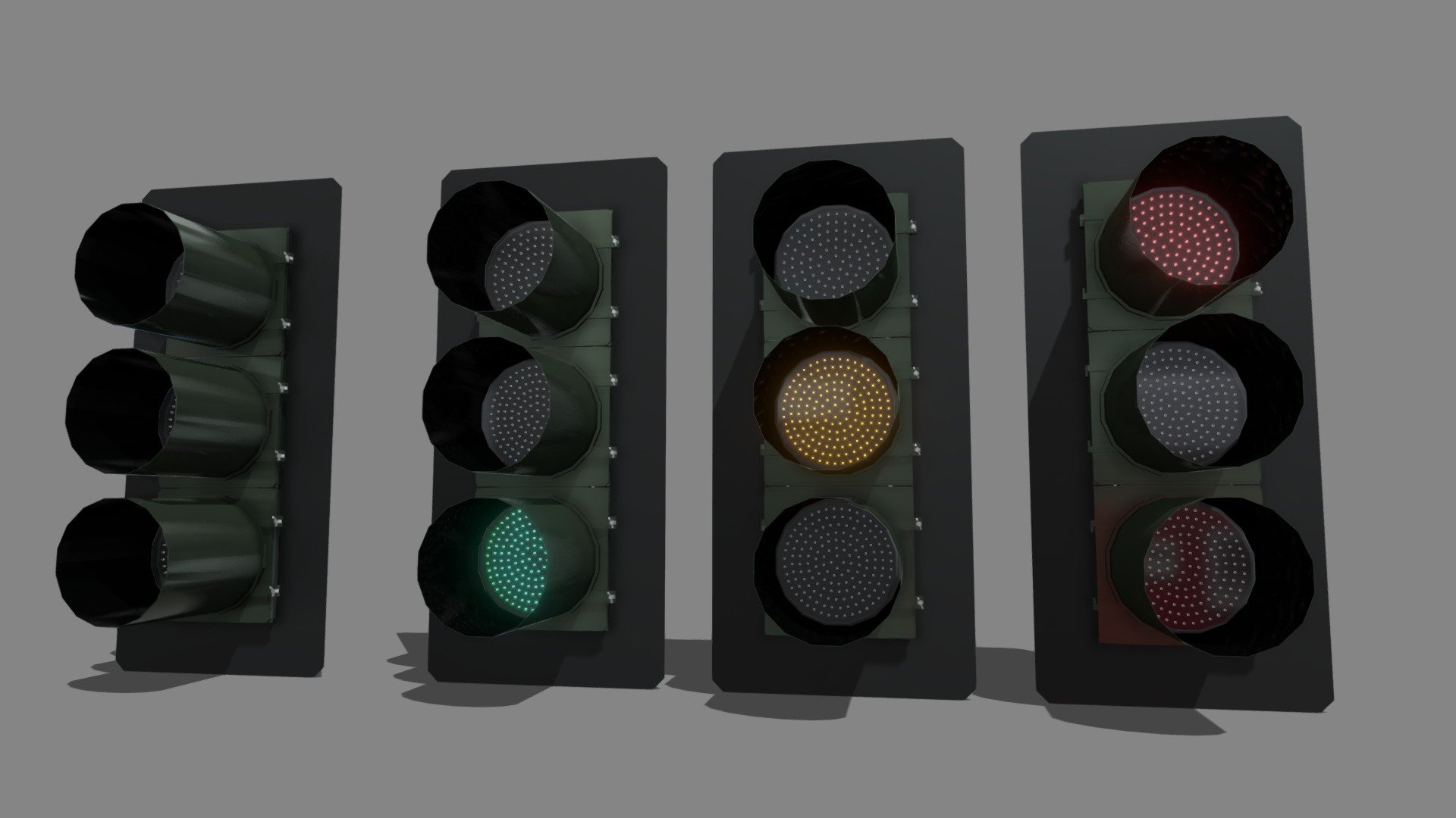 2007 Siemens LED Bubble Back signals - Download Free 3D model by ...