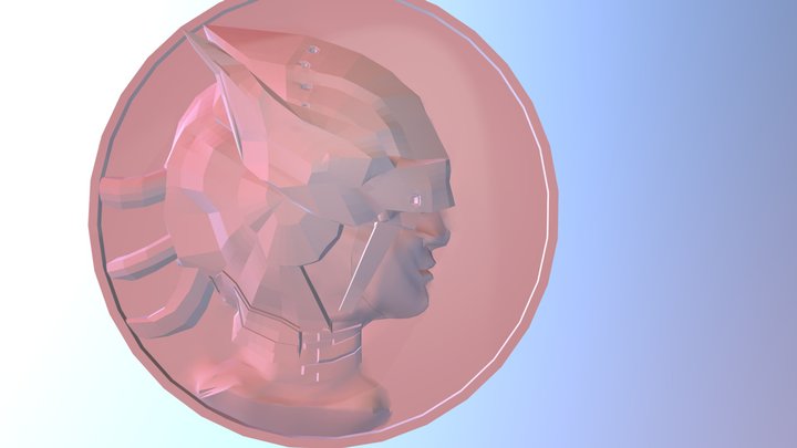 Lotus coin 3D Model