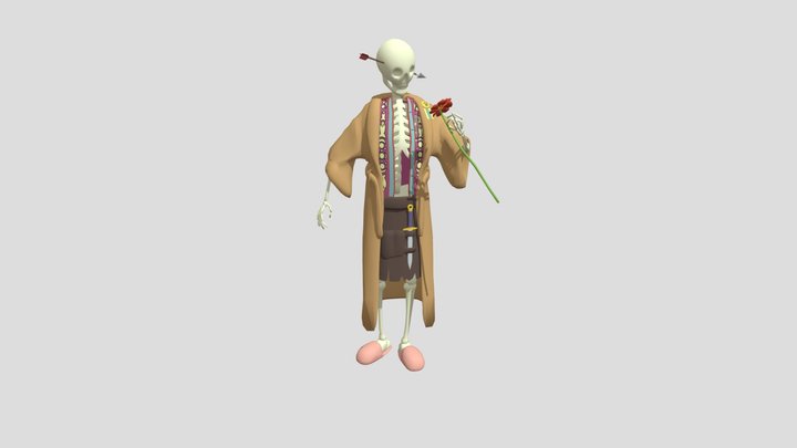 Reginald - undead florist (no shader) 3D Model