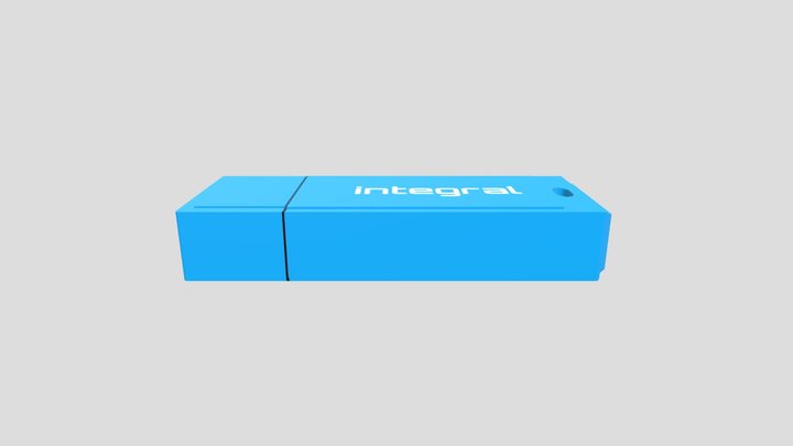 Blue USB 3D Model