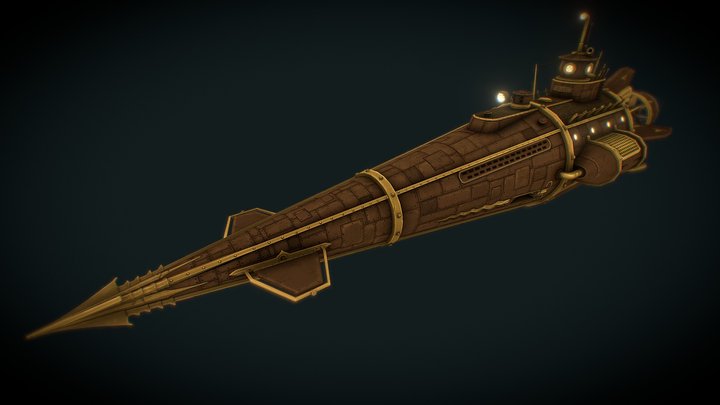 Le Bathyscaphe Archimède - 3D model by Kiwimage (@kiwimage) [5dbdb93]