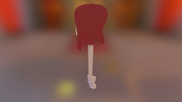 Guitar R Igged 3D Model