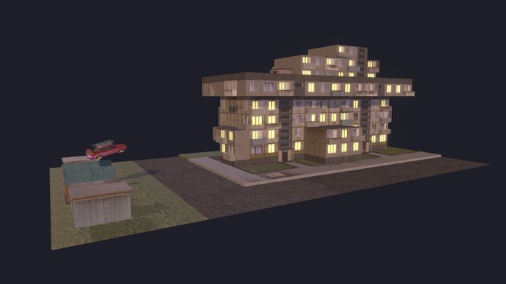 USSR cyberpunk - HW 9 3D Model