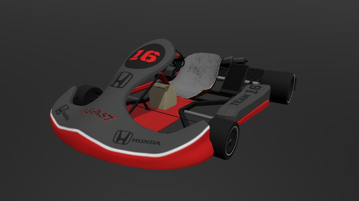 Honda-Inspired Racing Go-Kart