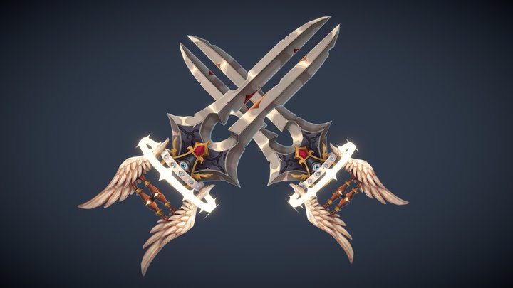 [Student Work] "Final Judgment" - Angelic Katar 3D Model