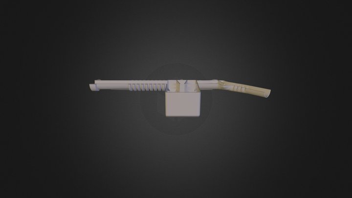 Tommy Gun Half Stl 3D Model