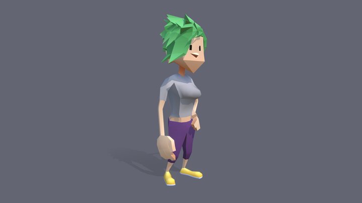 JAMY: Mobile game character ready 3D Model