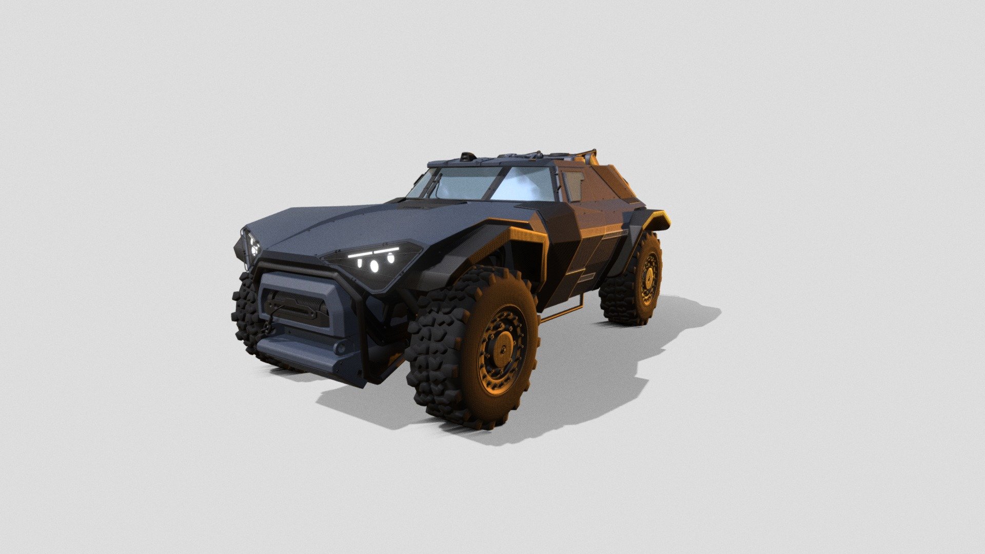 Military Armored 4x4 - 3D model by KieranDaysh (@KieranDaysh) [1a5b9d9]