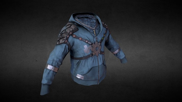 Junk Lord Hoodie 3D Model