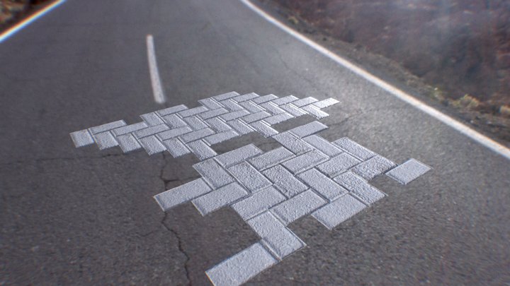 Brick Tiles 3D Model
