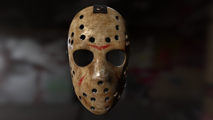 Friday the 13th hockey mask 3D Model