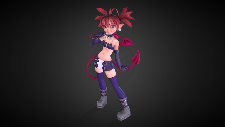 Demon Lord Etna - Retrogasm 2019 3D Model