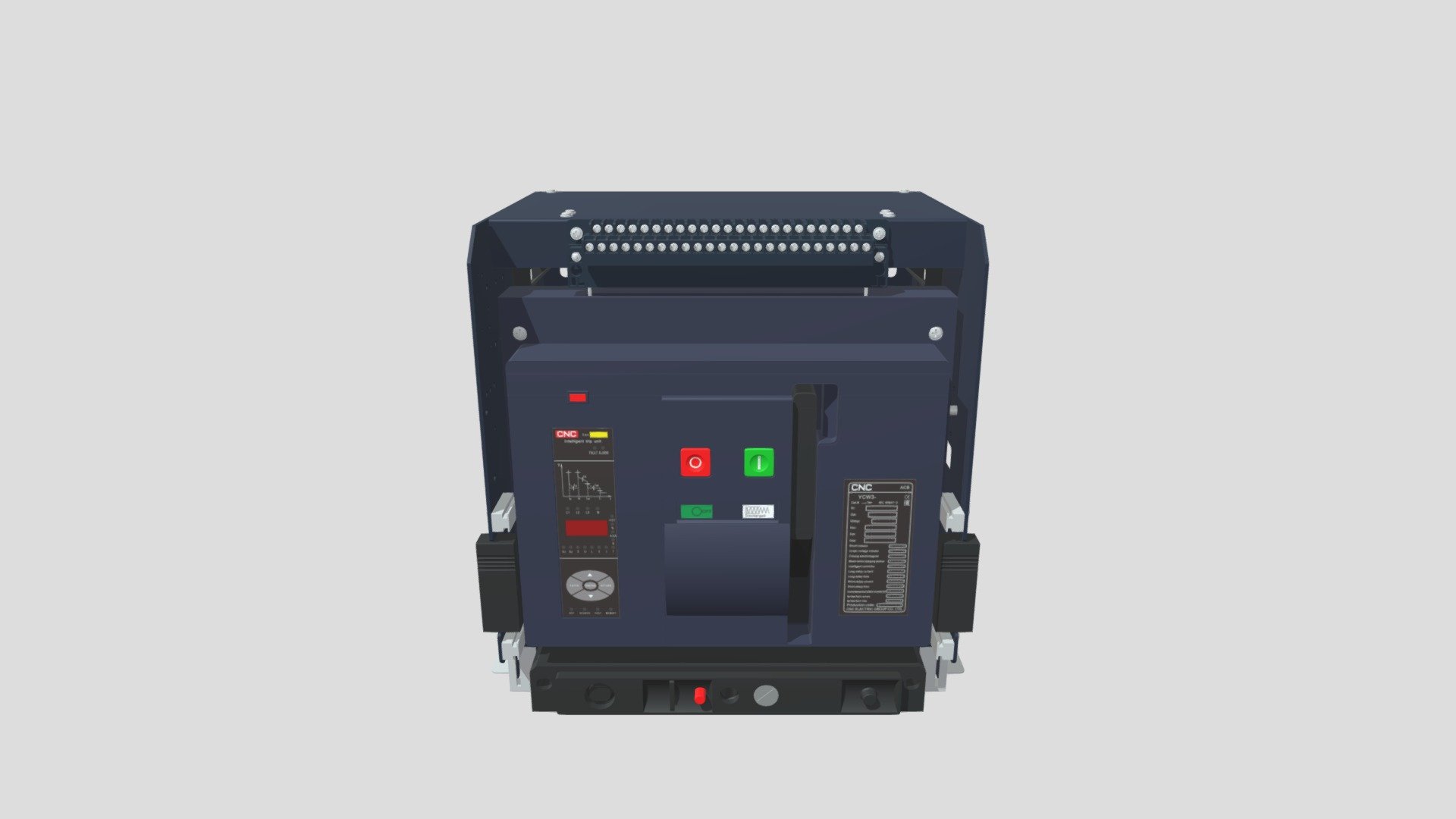 YCW3 series air circuit breaker — Sketchfab embed 3D viewer