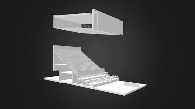 Western Stand Section 3D Model