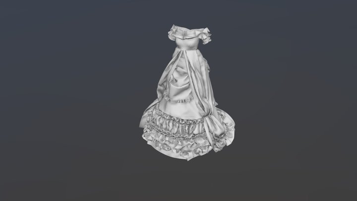 Ball Gown 3D Model