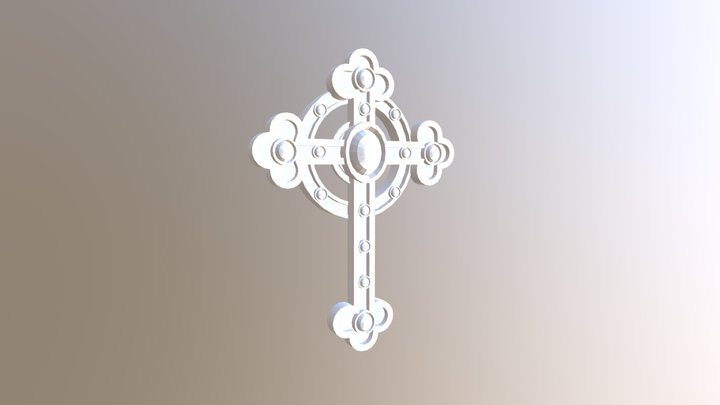 Gothic Cross 3D Model