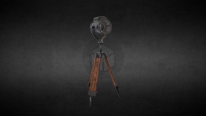 Old spotlight 3D Model
