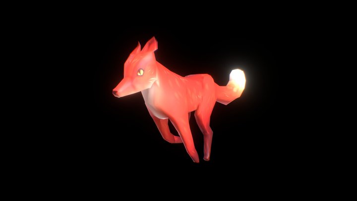Running Fox 3D Model