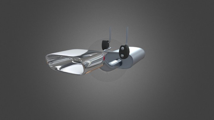 Falcon GT Exhaust 3D Model