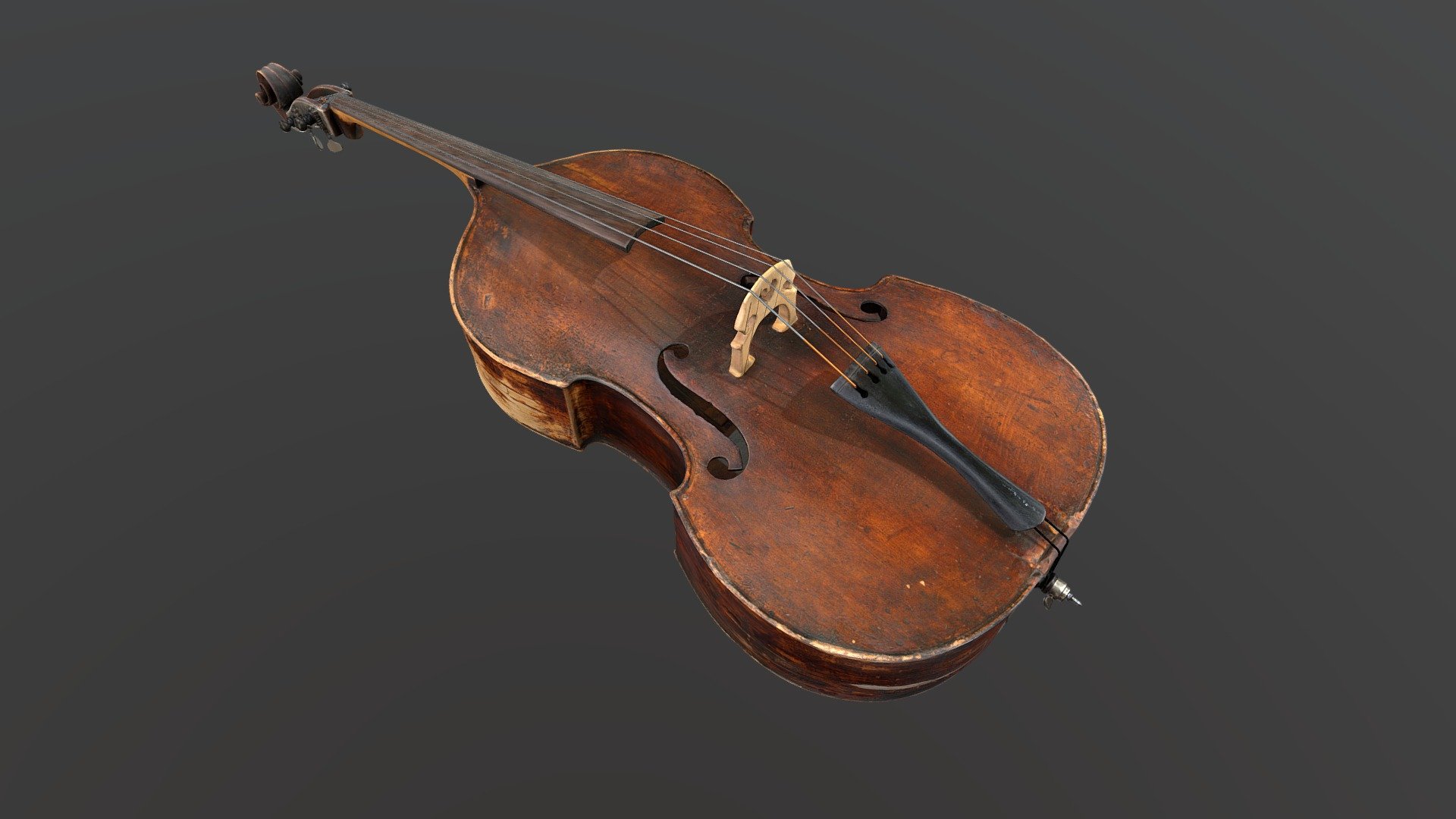 Historical Double Bass — Sketchfab embed 3D viewer
