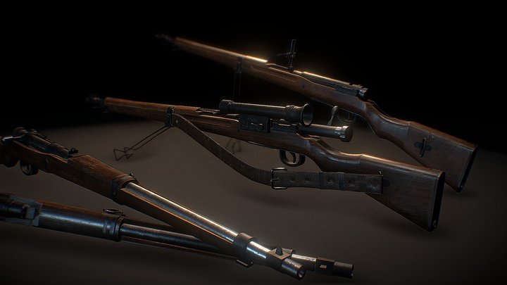 Arisaka Type 99 - Early War & Last Ditch 3D Model