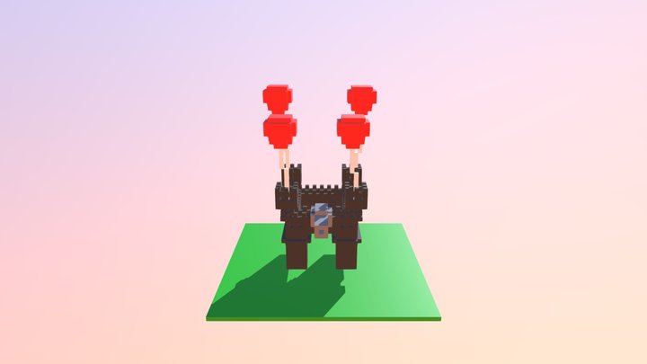 Flying Fortress 3D Model