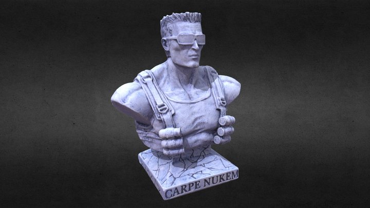 Duke Nukem Bust: Photogrammetry Model 3D Model