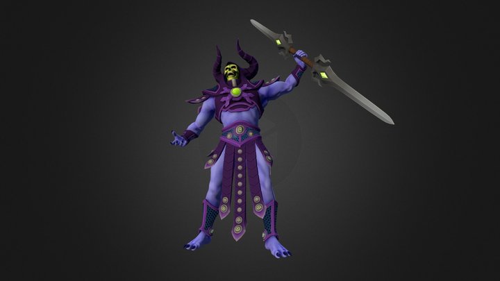 Skeletor Comicon 2014 3D Model