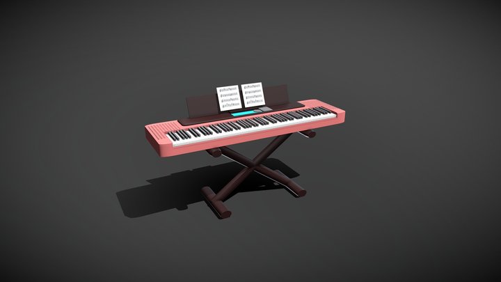 Electric Piano 3D Model