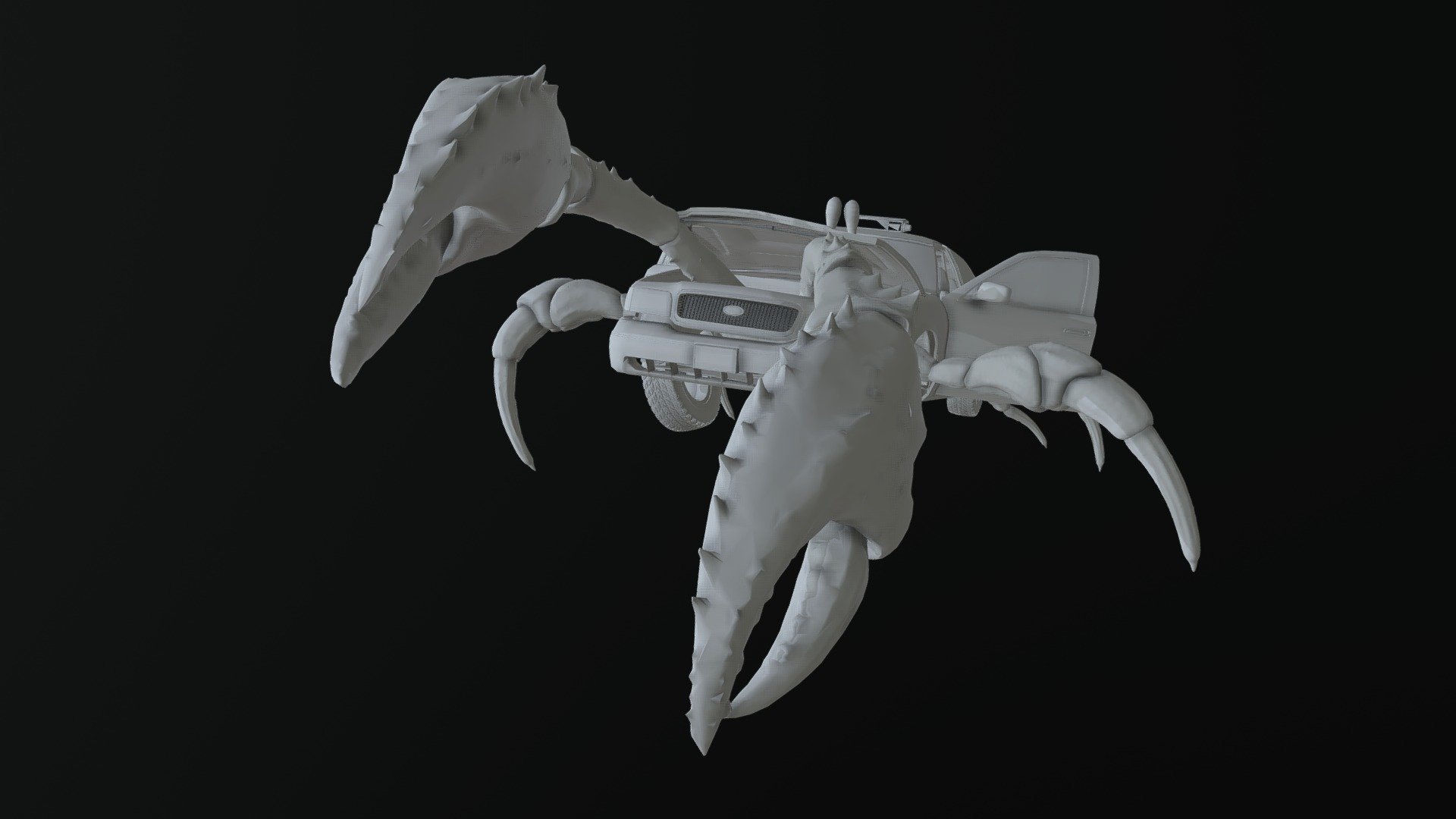 Taxi Crab untextured (work in progress) 3D model by JLVConcept