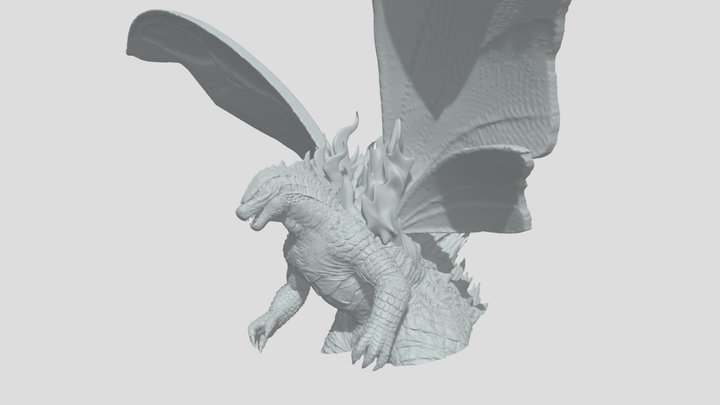 FREE Godzilla burning wings V.2-1 3D Model