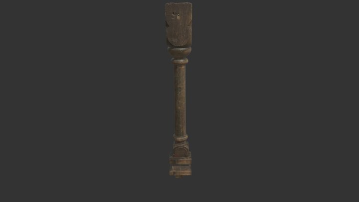 Replica of medieval column 3D Model
