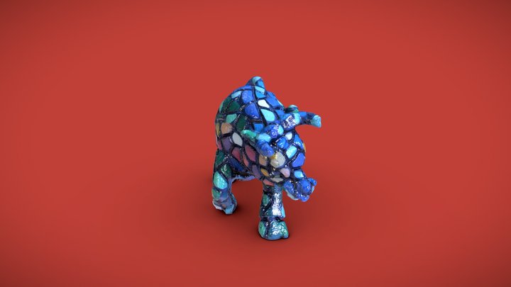 Bull Figure Scan 3D Model