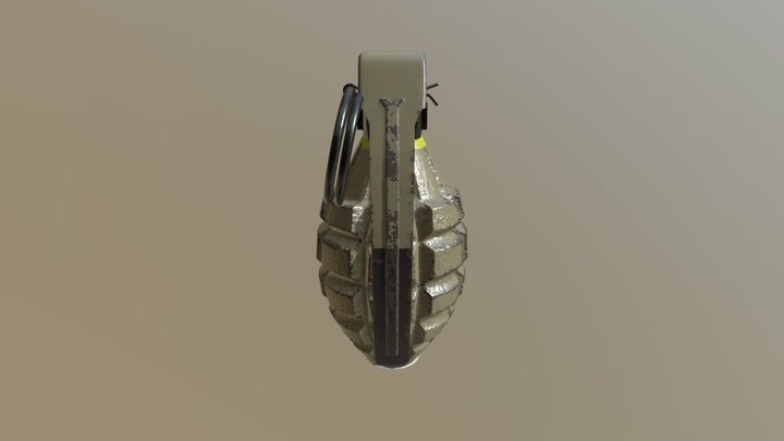 Mk2 Grenade 3D Model