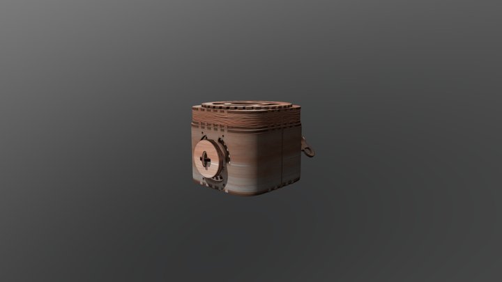 HighPoly Puzzle Box 3D Model