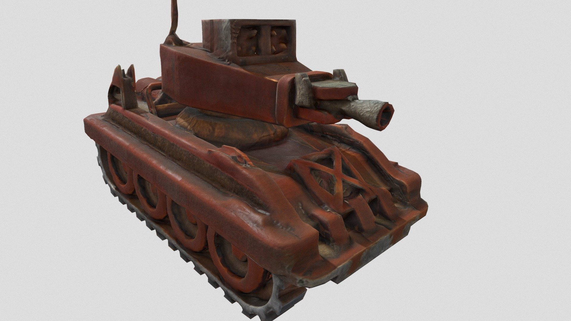 Rusty_Tank_X - Download Free 3D model by -X-ScornGames (@XX-XX ...