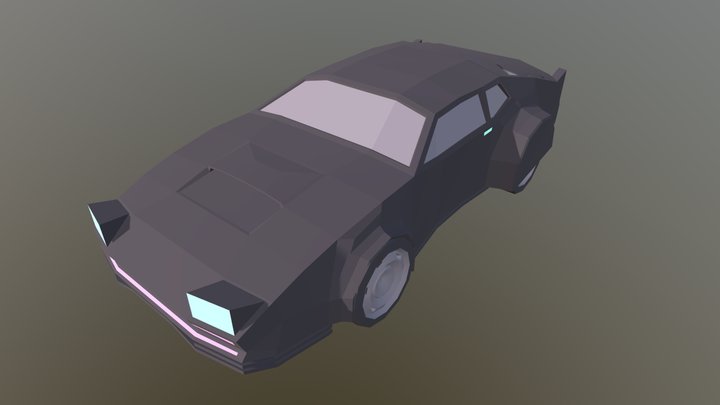Cyber Car 3D Model