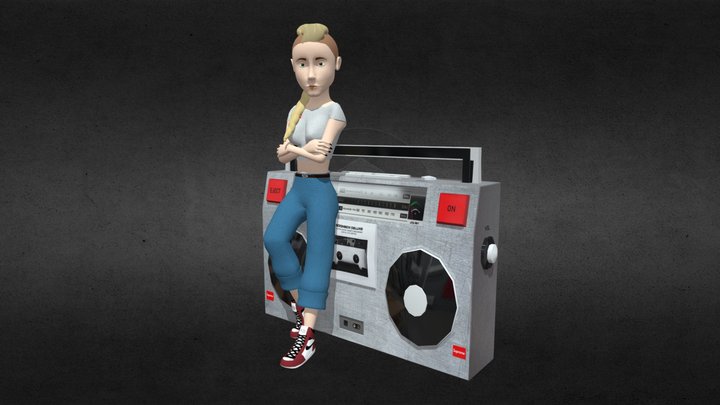Urban girl 3D Model
