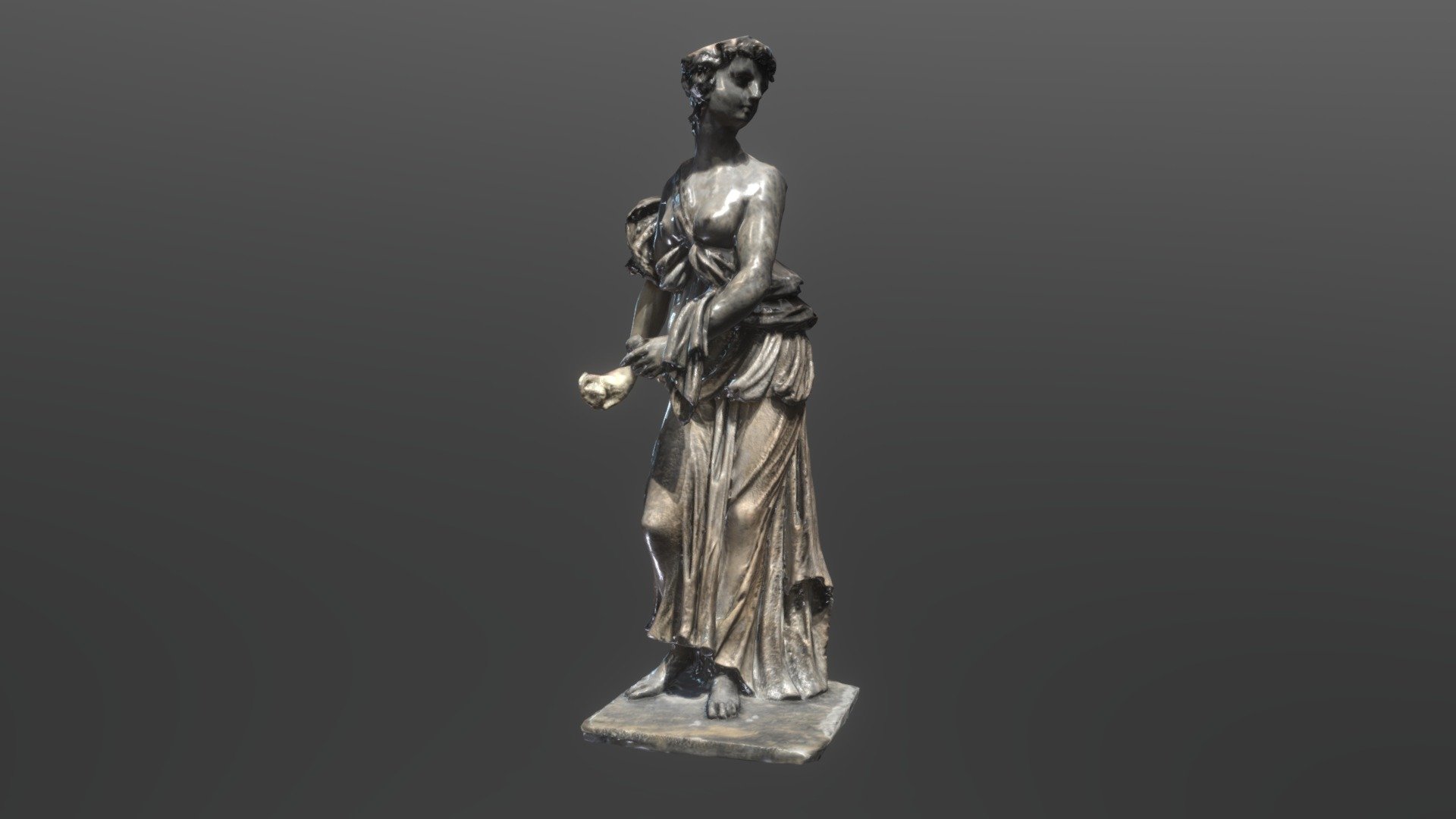 Woman with apples (Neues Palais, Potsdam) - Download Free 3D model by ...