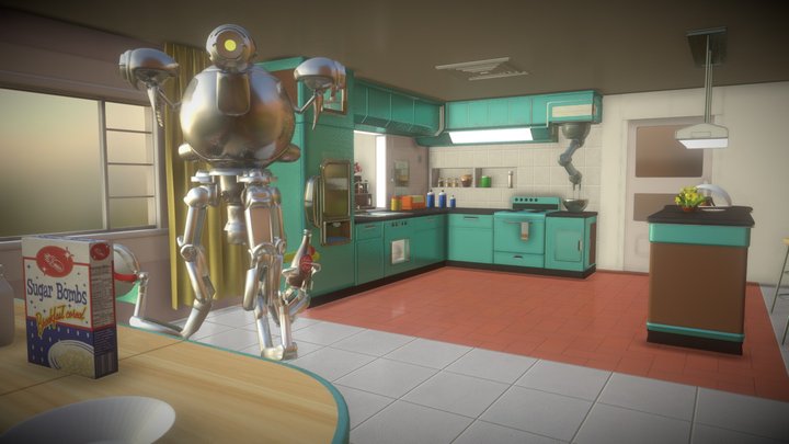Domestic Life 3D Model