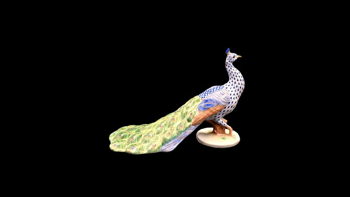 Proud peacock - 16400000VHSP198 3D Model