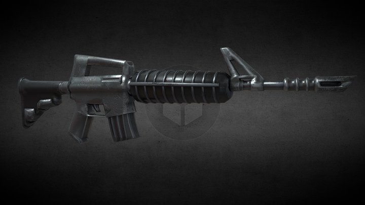 Fortnite Assault Rifle 3D Model