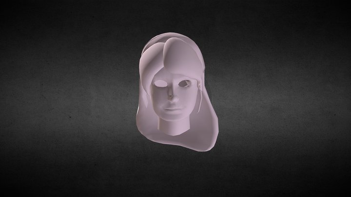 Cara Con Melena 3D Model