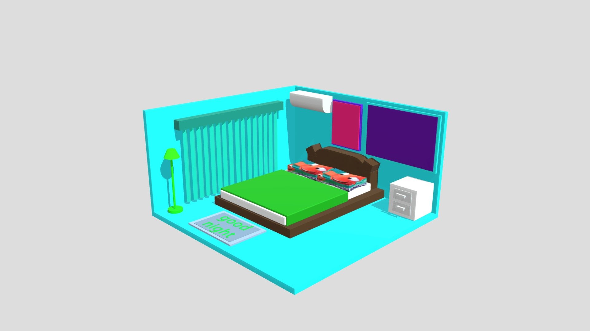 3d quarto modelado