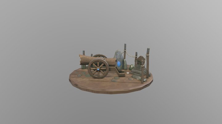 Canon d'artillerie 3D Model