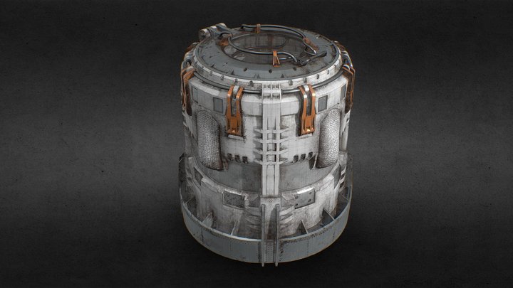 Space Cargo Transporter 3D Model