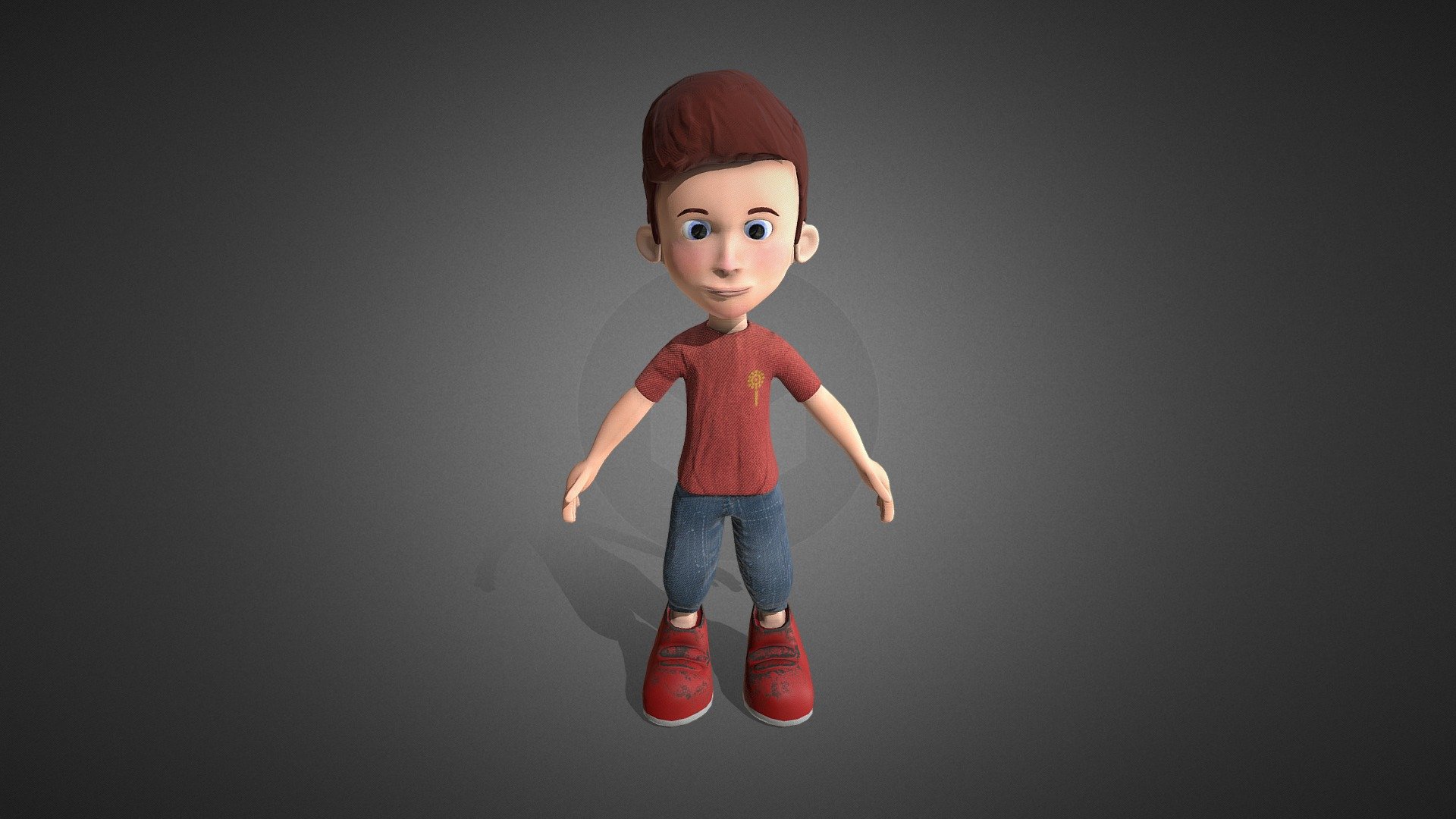 Boy Character - Cartoon - Download Free 3D model by neshallads  (@neshallads) [1a6f93e]