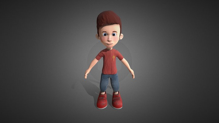 Boy Character - Cartoon 3D Model